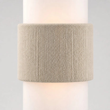 Wall Lamp Scandinavian Minimalist with Rope Band and Cylindrical Shade