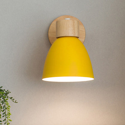 Wall Lamp Scandinavian with Adjustable Shade and Pull Chain Switch