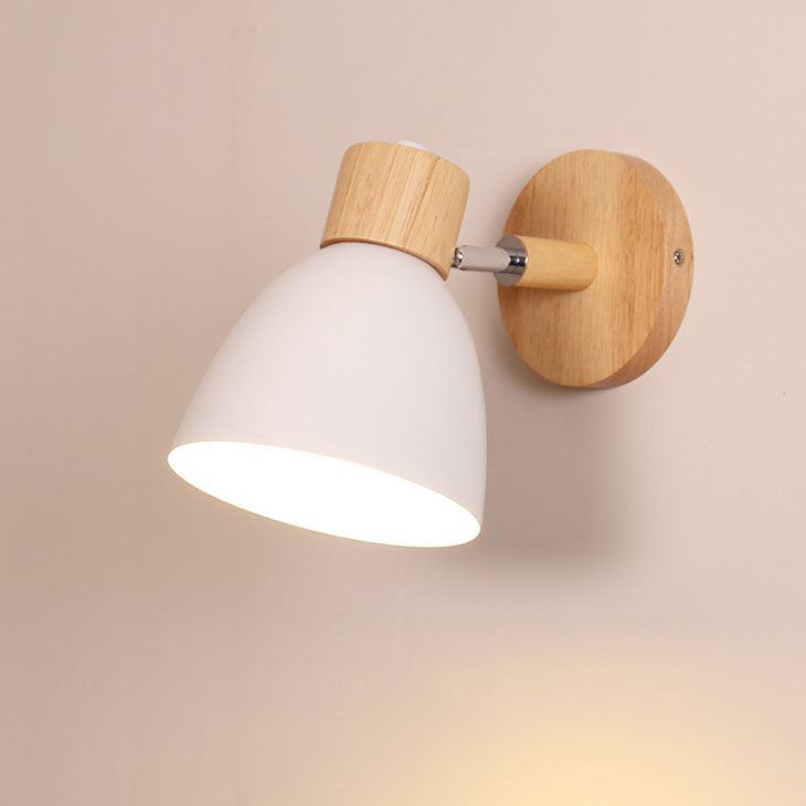 Wall Lamp Scandinavian with Adjustable Shade and Pull Chain Switch
