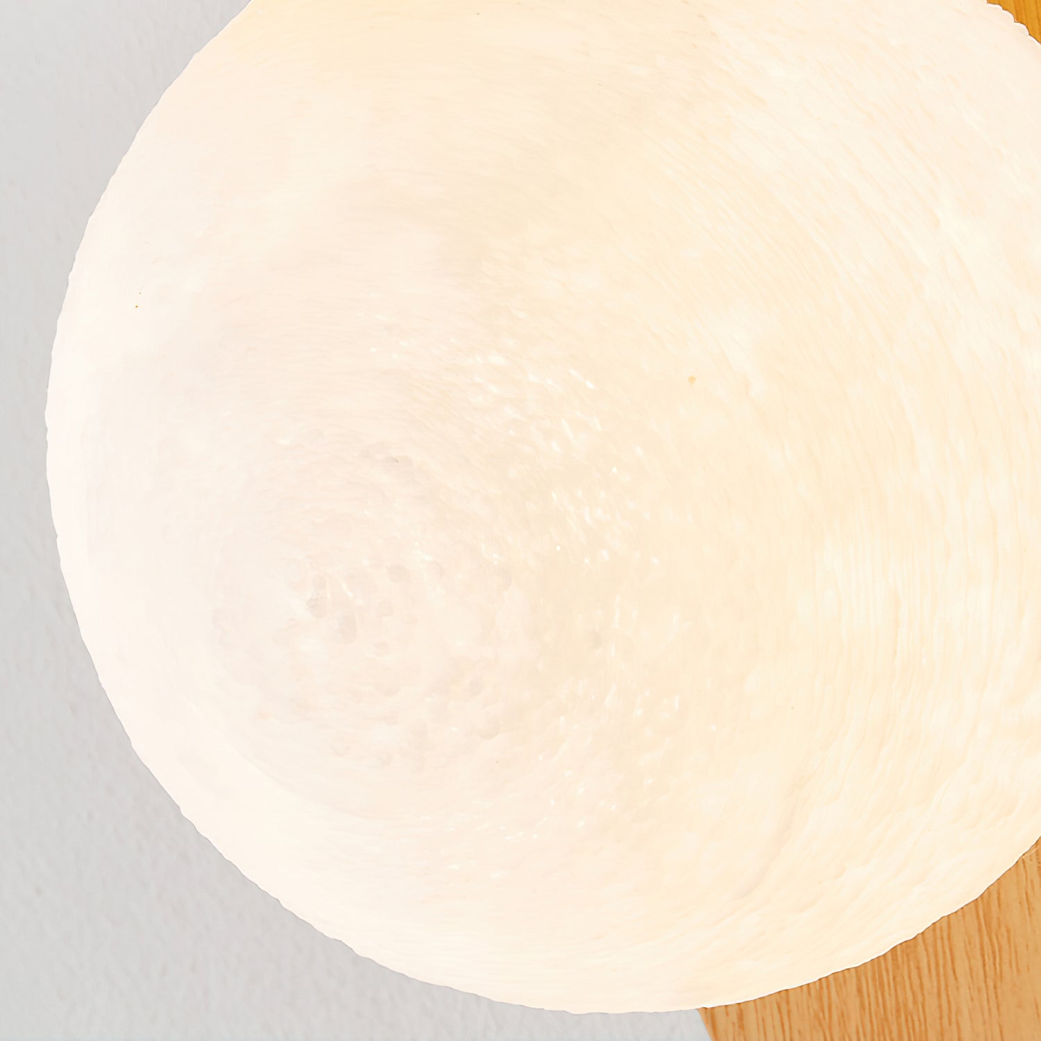 Wall Lamp Scandinavian with Globe Shade and Wood Panel