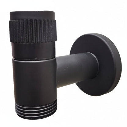 Wall-Mounted Outdoor Faucet with Cross Handle and Hose Connector
