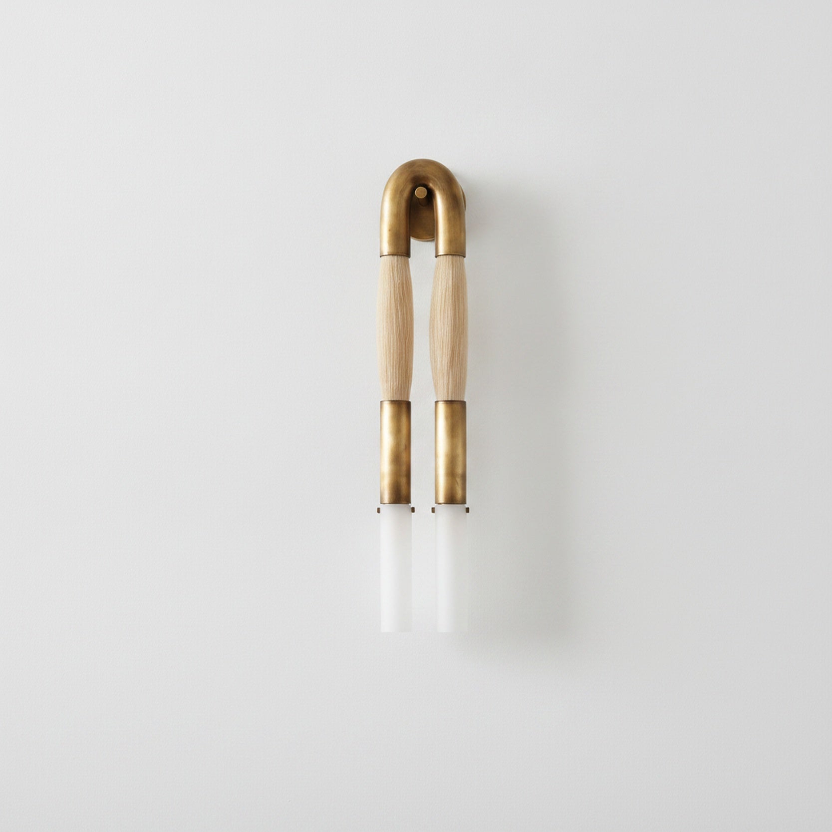 Wall Sconce Bohemian with U-Shape Arch and Frosted Glass Tubes