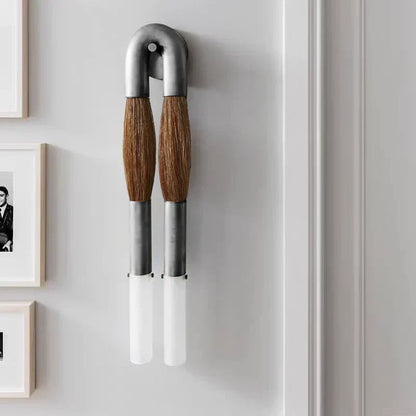 Wall Sconce Bohemian with U-Shape Arch and Frosted Glass Tubes