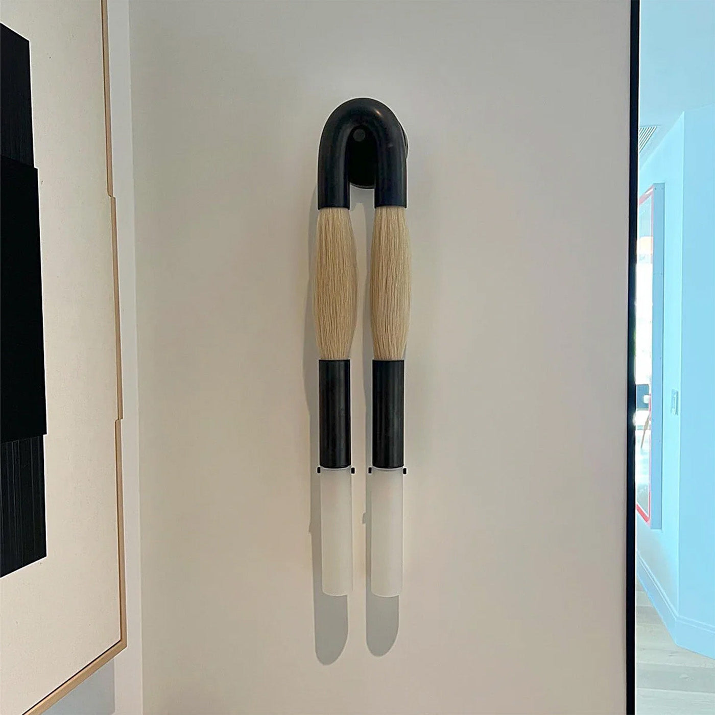 Wall Sconce Bohemian with U-Shape Arch and Frosted Glass Tubes