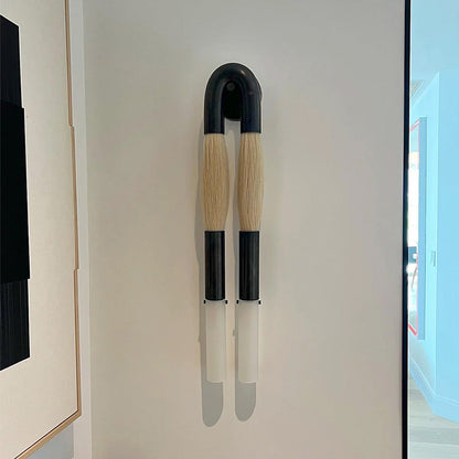 Wall Sconce Bohemian with U-Shape Arch and Frosted Glass Tubes