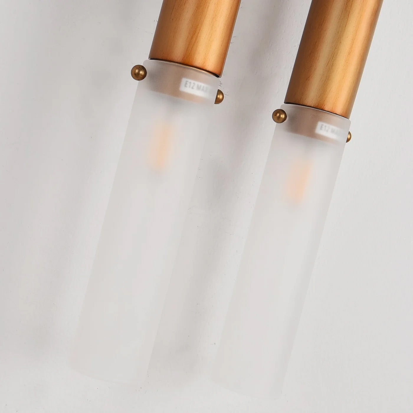 Wall Sconce Bohemian with U-Shape Arch and Frosted Glass Tubes