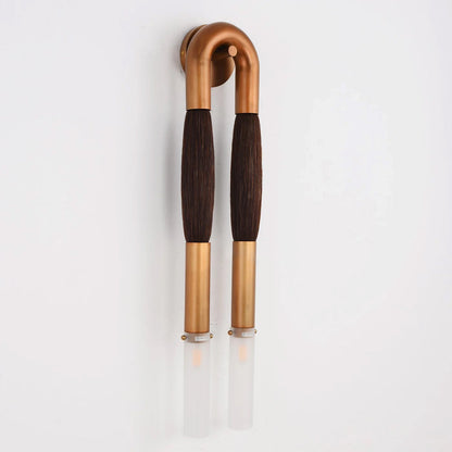 Wall Sconce Bohemian with U-Shape Arch and Frosted Glass Tubes