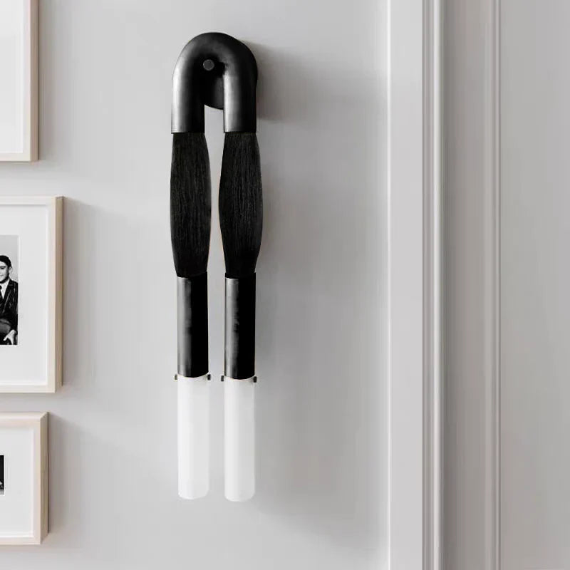 Wall Sconce Bohemian with U-Shape Arch and Frosted Glass Tubes