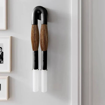 Wall Sconce Bohemian with U-Shape Arch and Frosted Glass Tubes