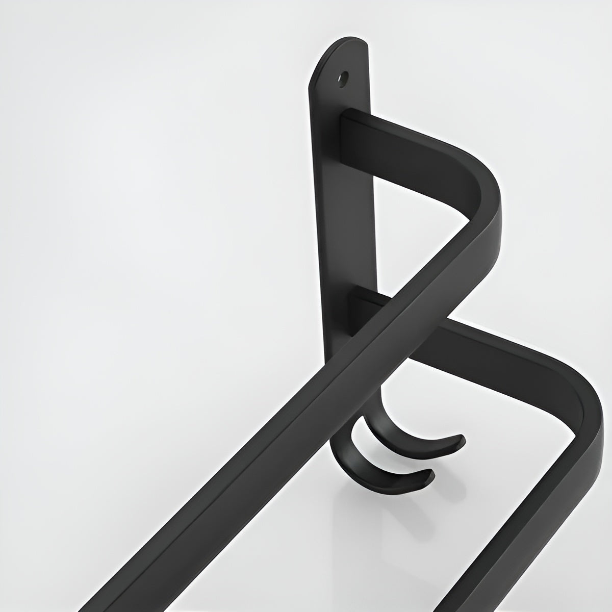 Wall Towel Rack with 3 Bars and Hooks, Space-Saving Bathroom Towel Holder