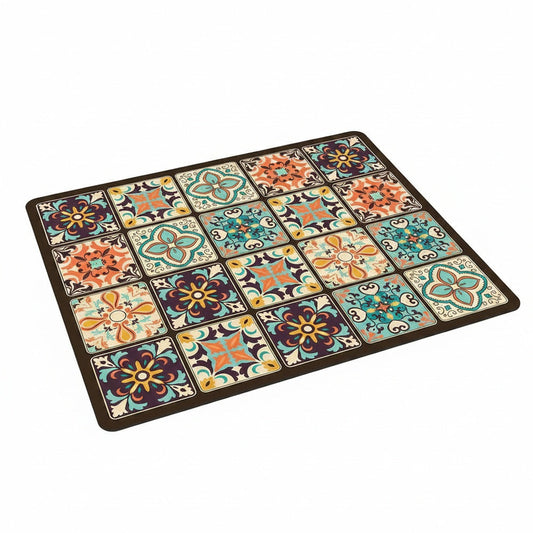 Washing Machine Top Mat with Anti-Slip Backing and Decorative Print