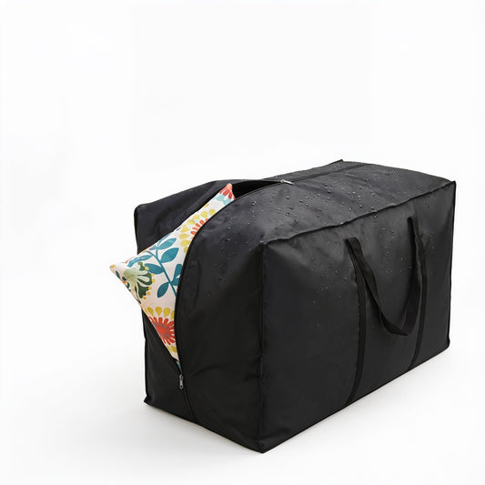 Waterproof Outdoor Cushion Storage Bag with Carry Handles and Zip